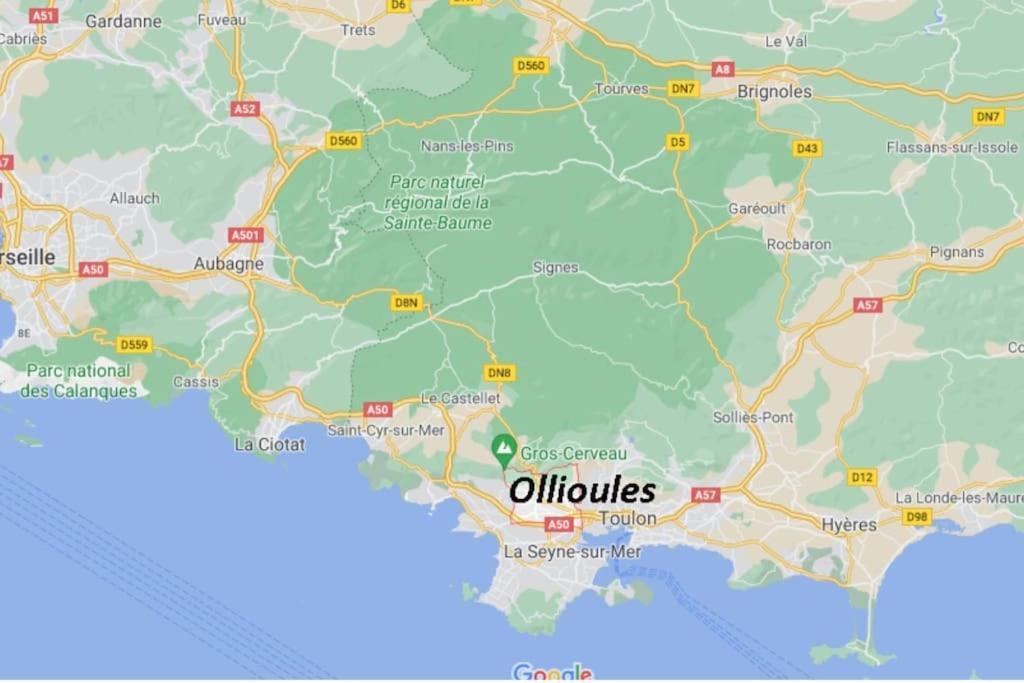 Logement Cosy Cuisine / Terrasse / Bbq Ollioules Luaran gambar